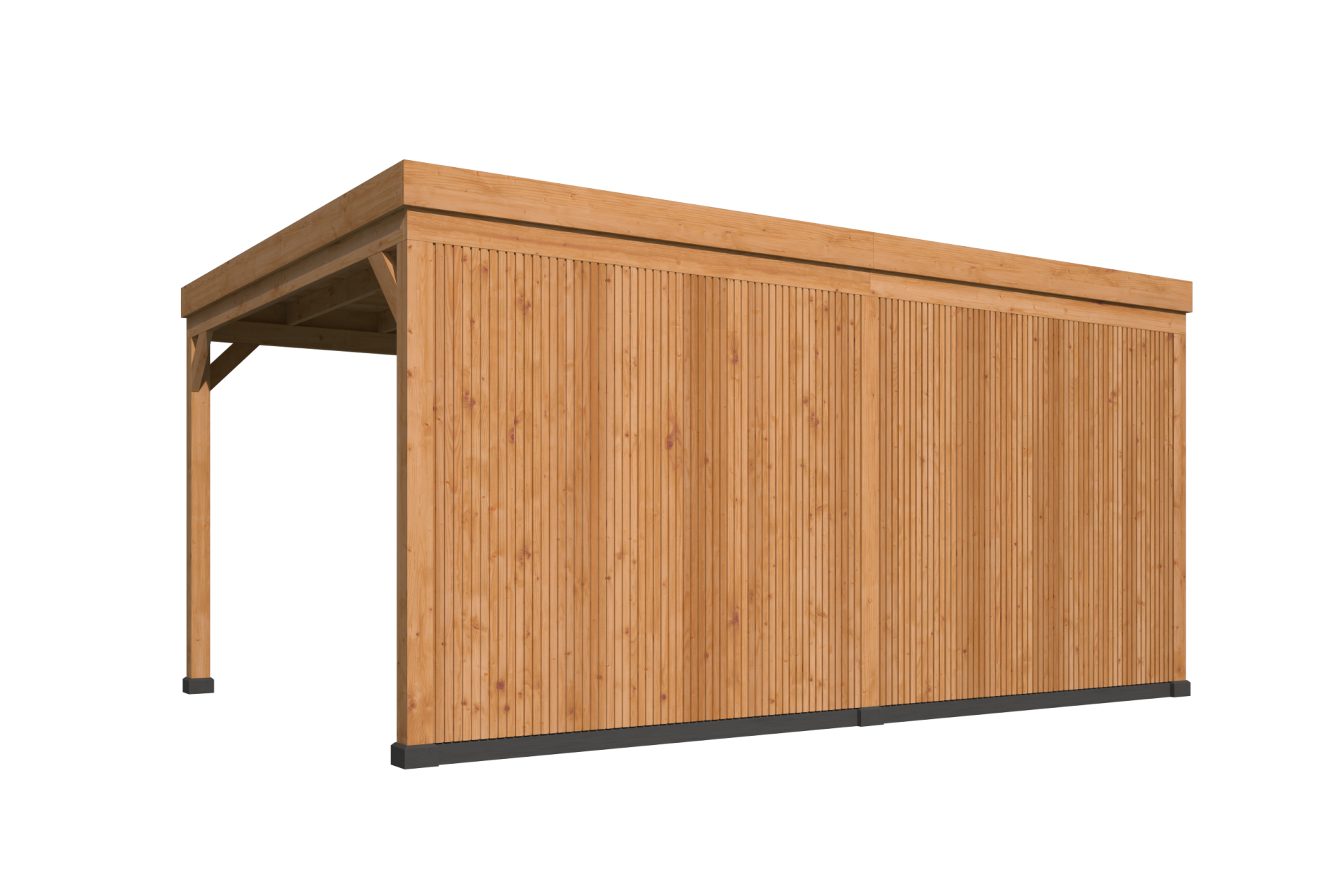 Kapschuur Kiruna, type 1 - 538 x 378 cm - Zwart gespoten