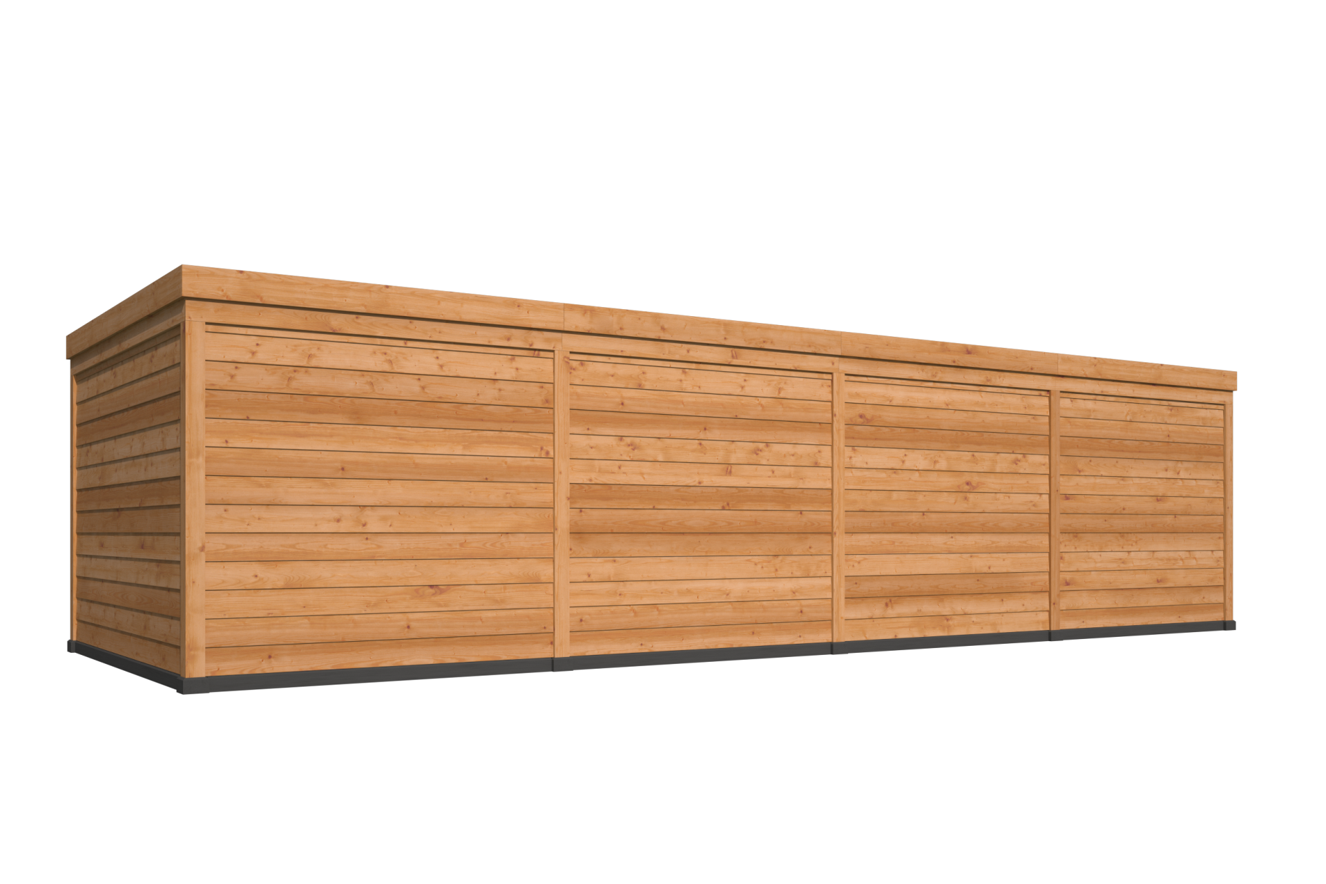 Kapschuur Kiruna, type 3 - 1030 x 378 cm - Zwart gespoten