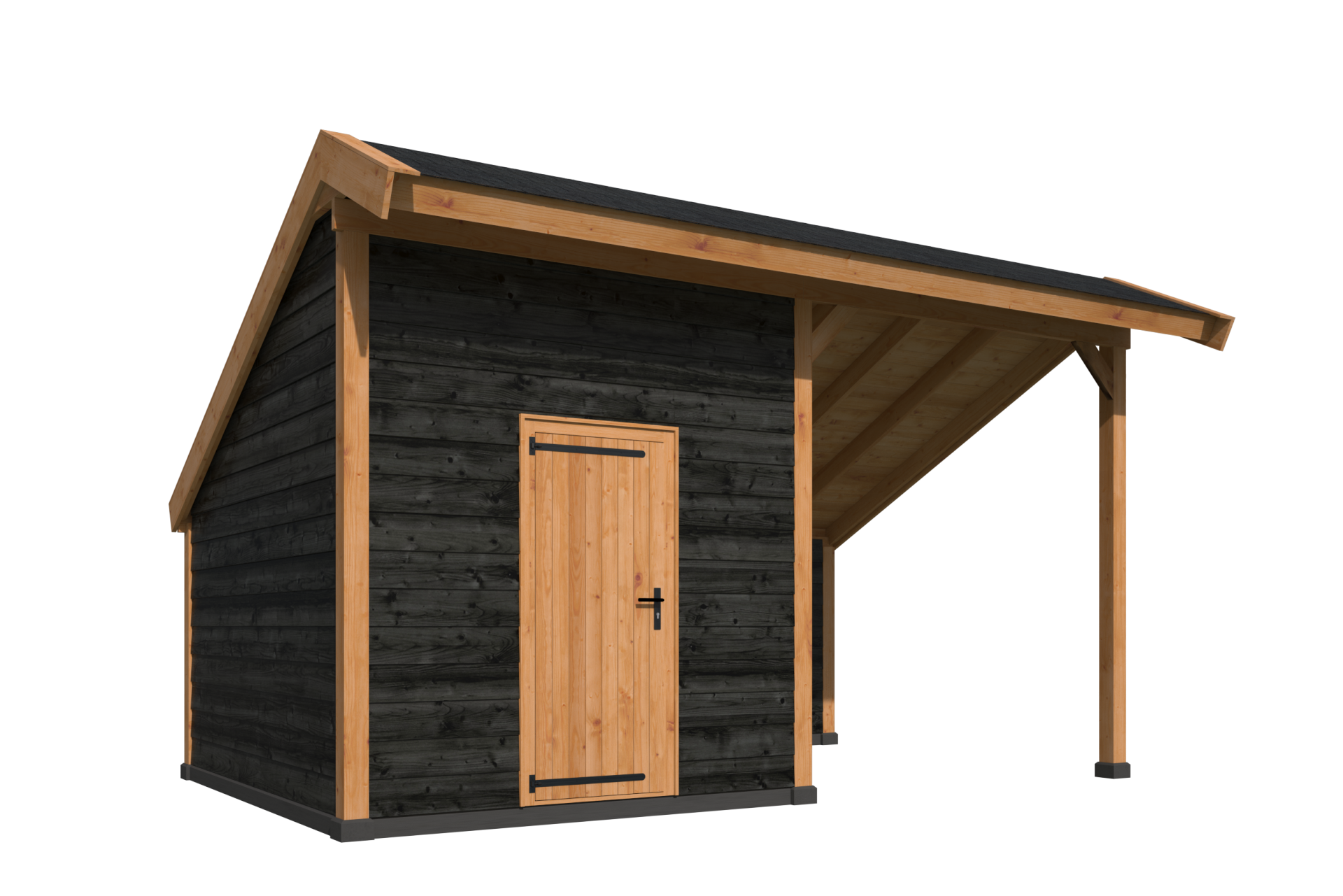 Kapschuur Malmo, type 1 - 547 x 414 cm - Zwart gespoten