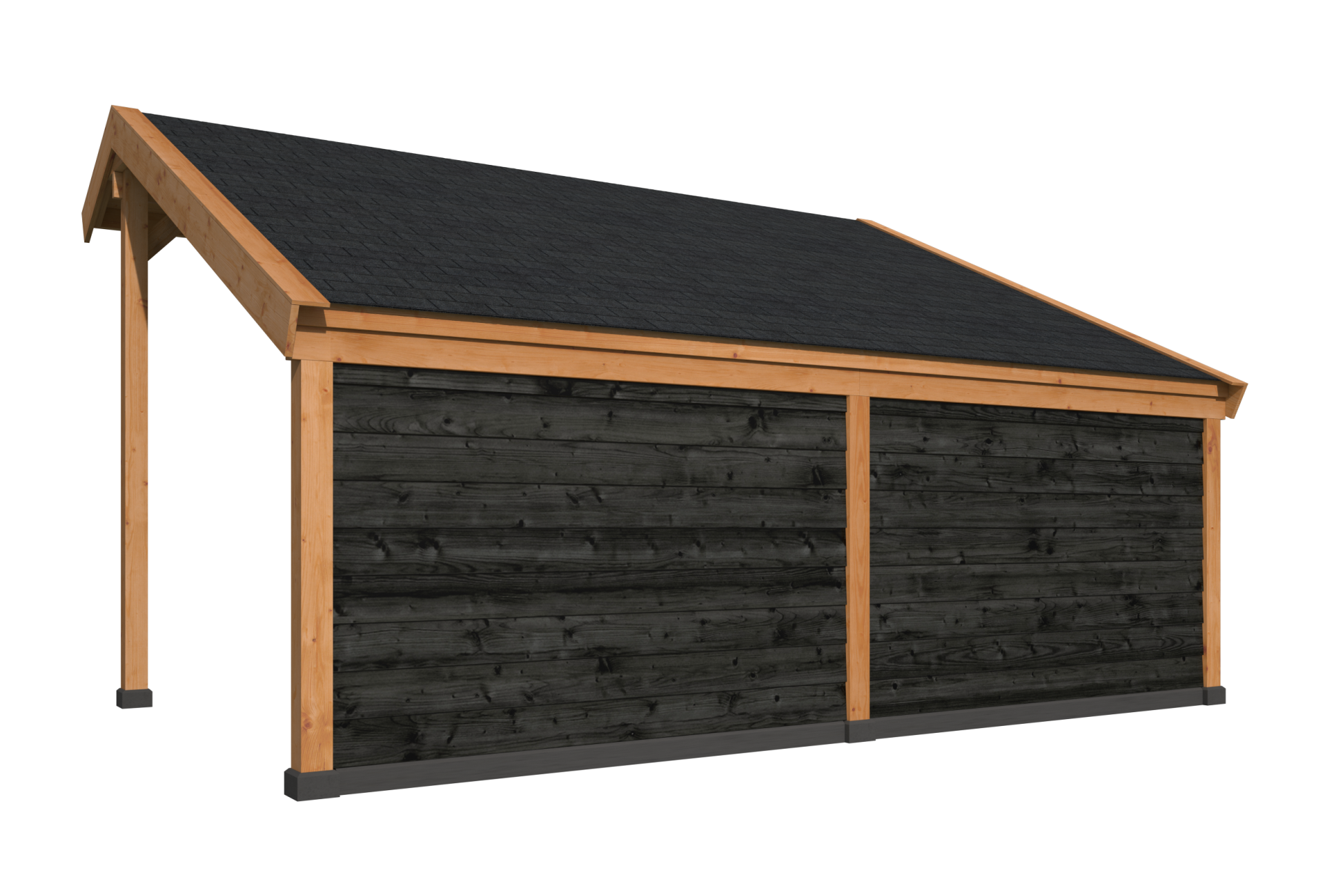 Kapschuur Malmo, type 1 - 547 x 414 cm - Zwart gespoten