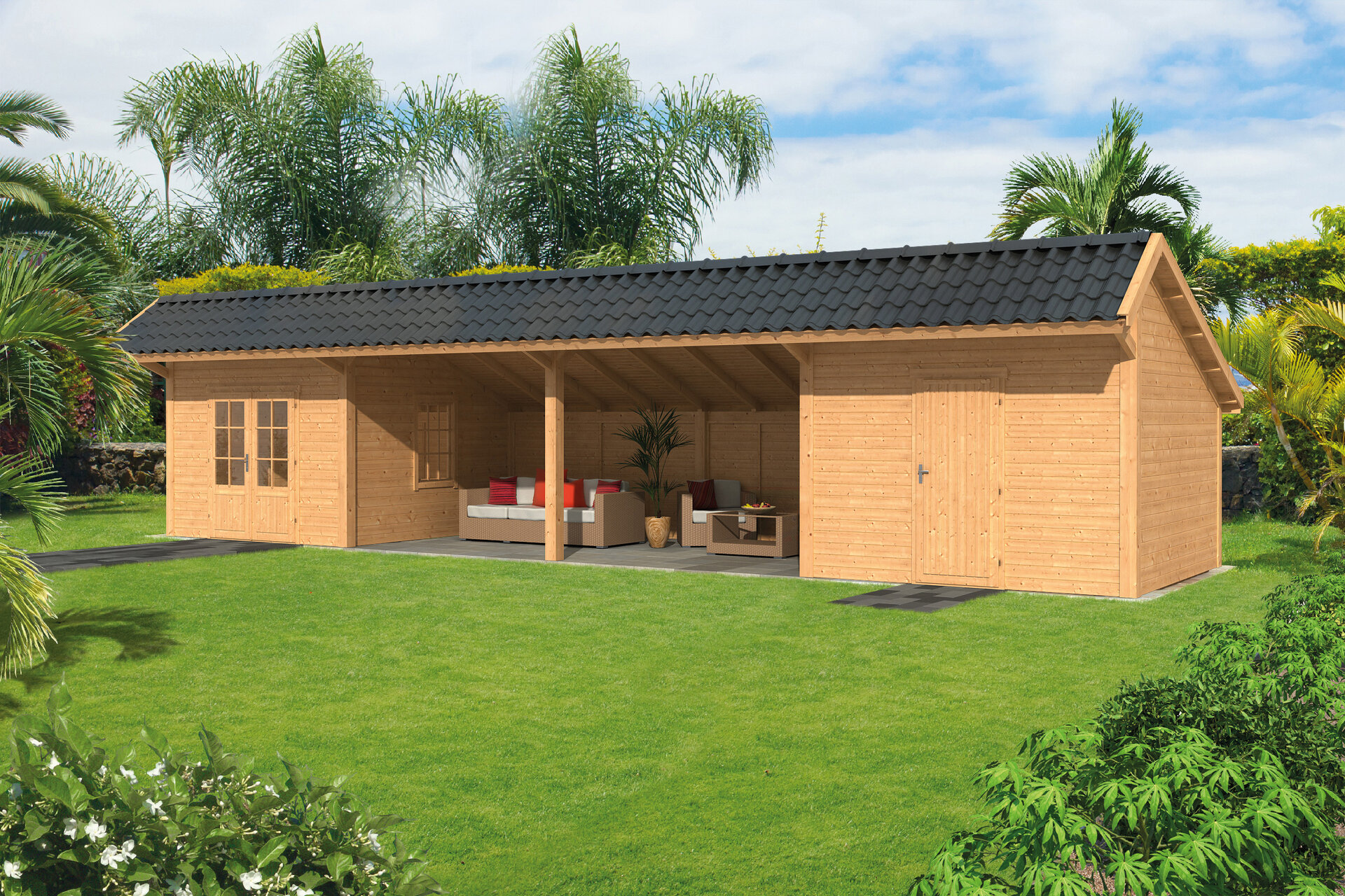 Kapschuur Bergen XL, type 12 - 1295 x 418 cm - Blank Douglas