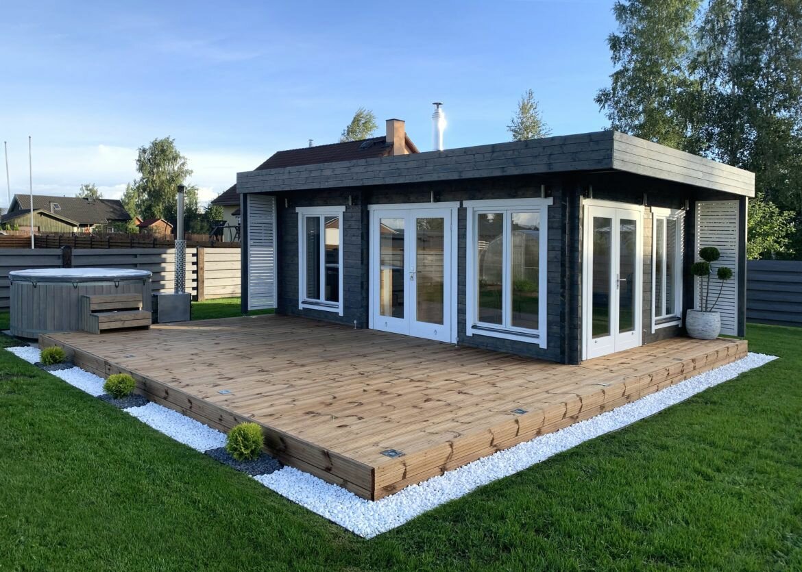 Saunahuis Kristinestad - 70 mm onbehandeld