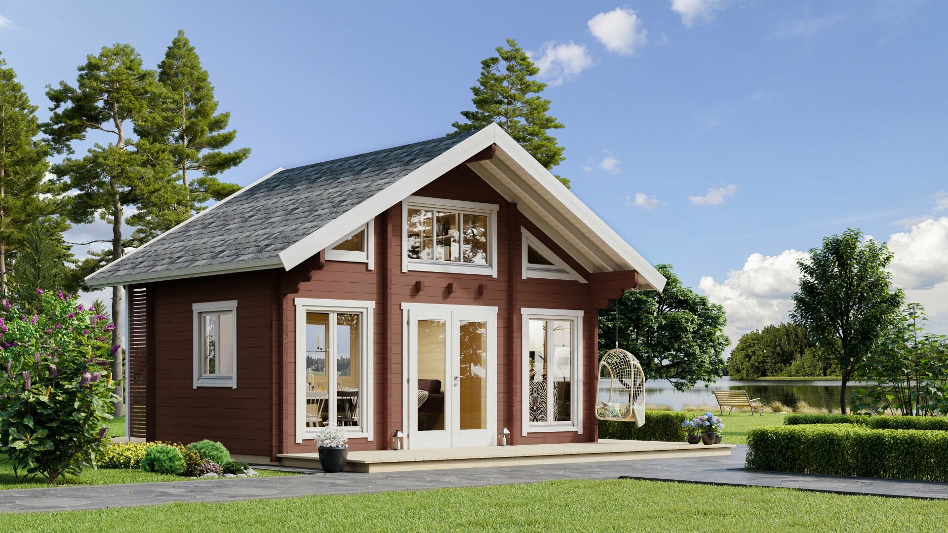 Saunahuis Vaasa - 70 mm onbehandeld