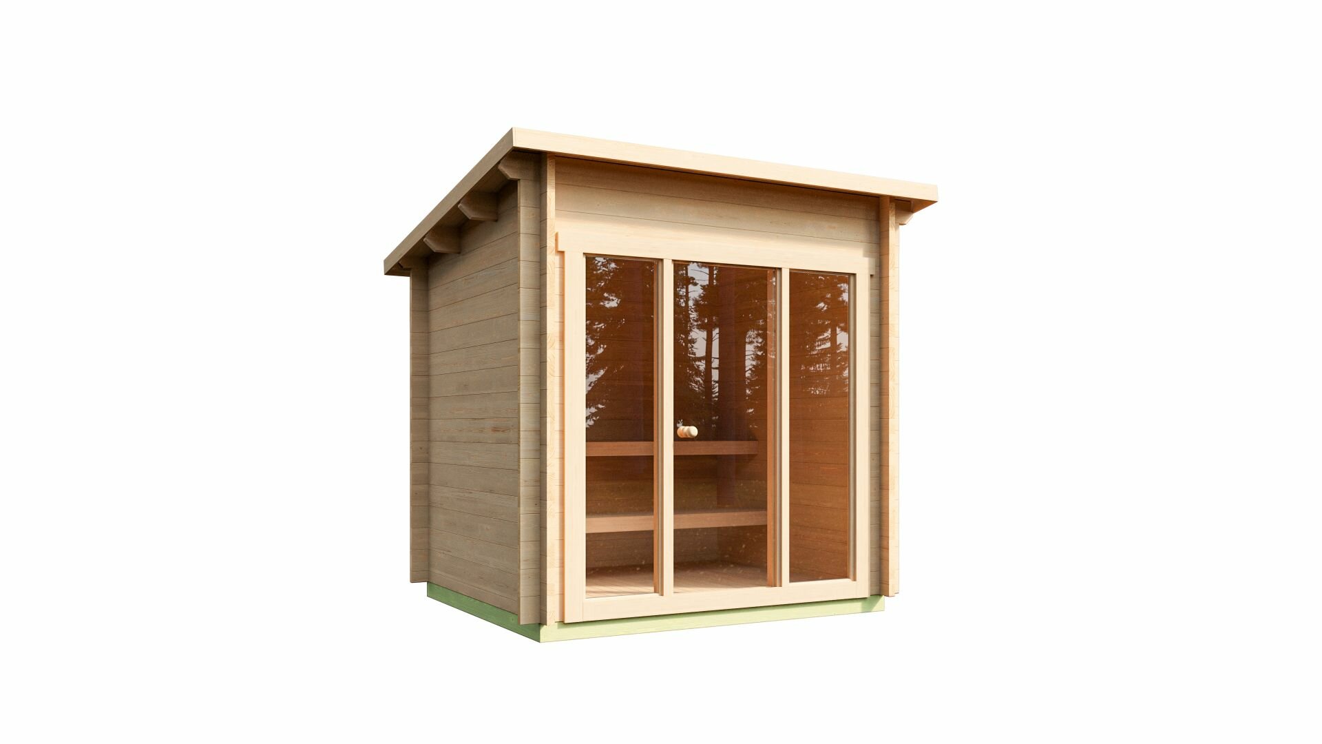 Saunahuis Tampere XXS - 40 mm onbehandeld