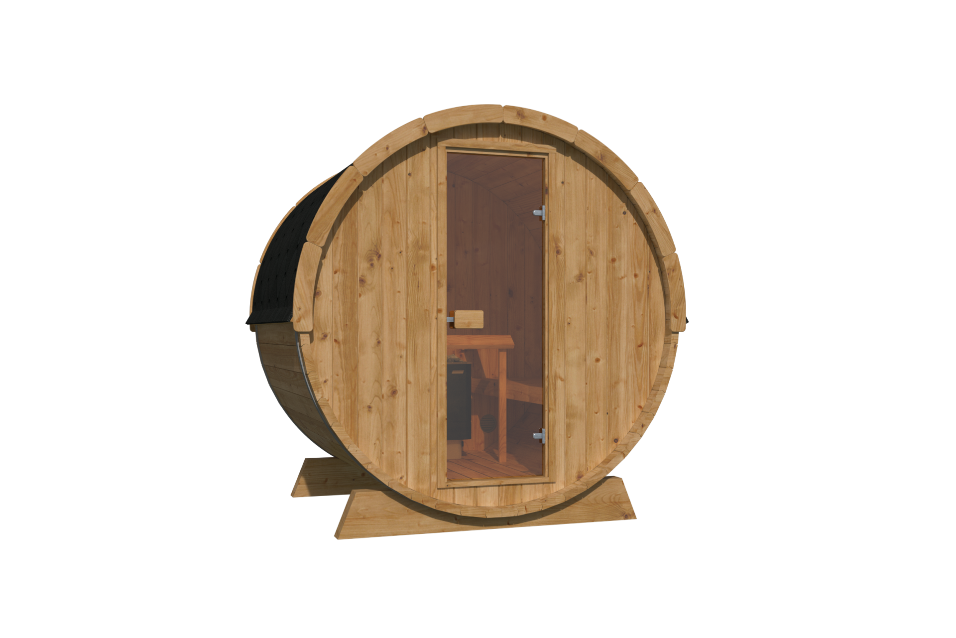 Saunabarrel &Oslash;205 x 160 cm  42 mm  Thermowood