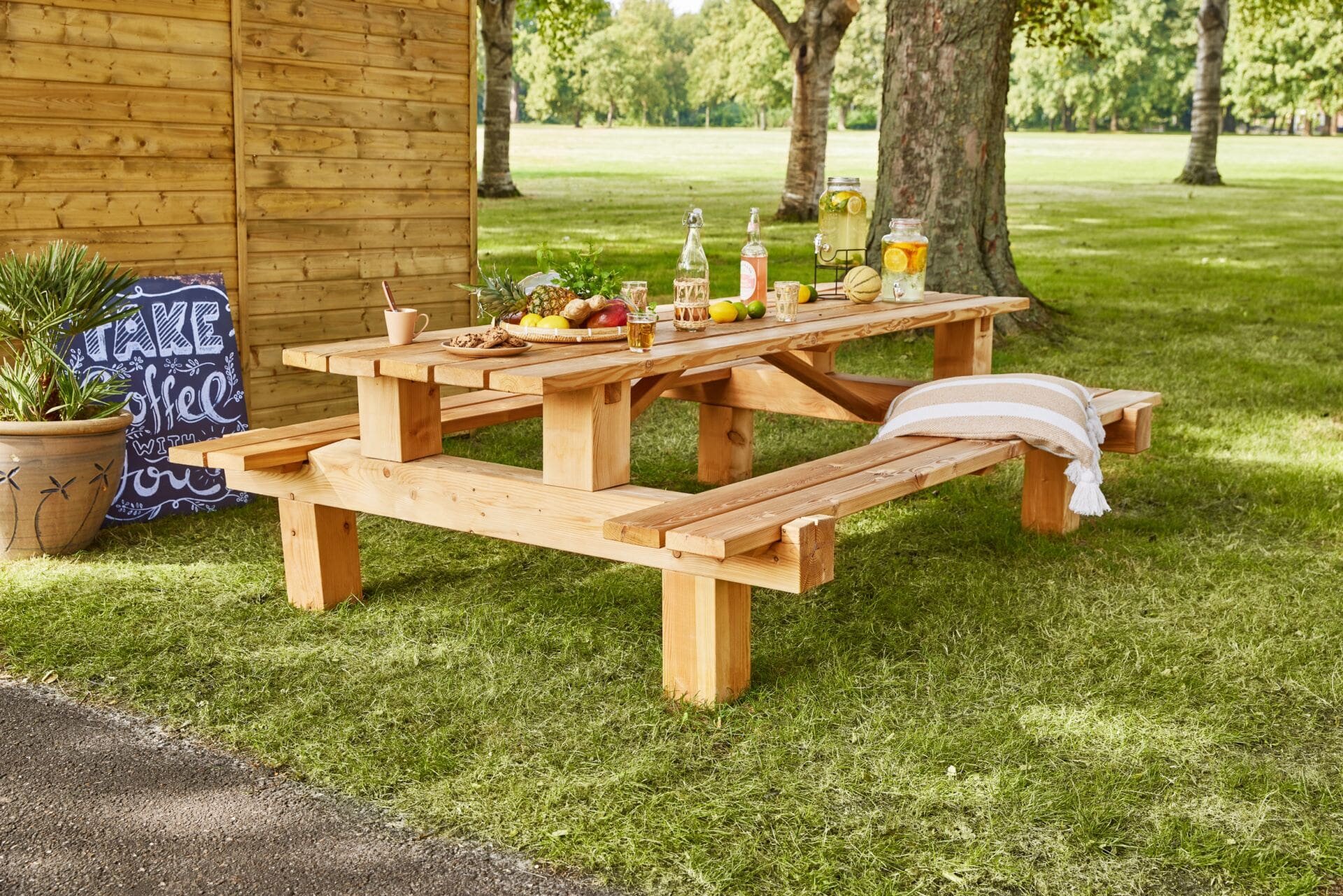 Picknicktafel Lariks Boss 250 x 180 cm geschaafd (8 personen)