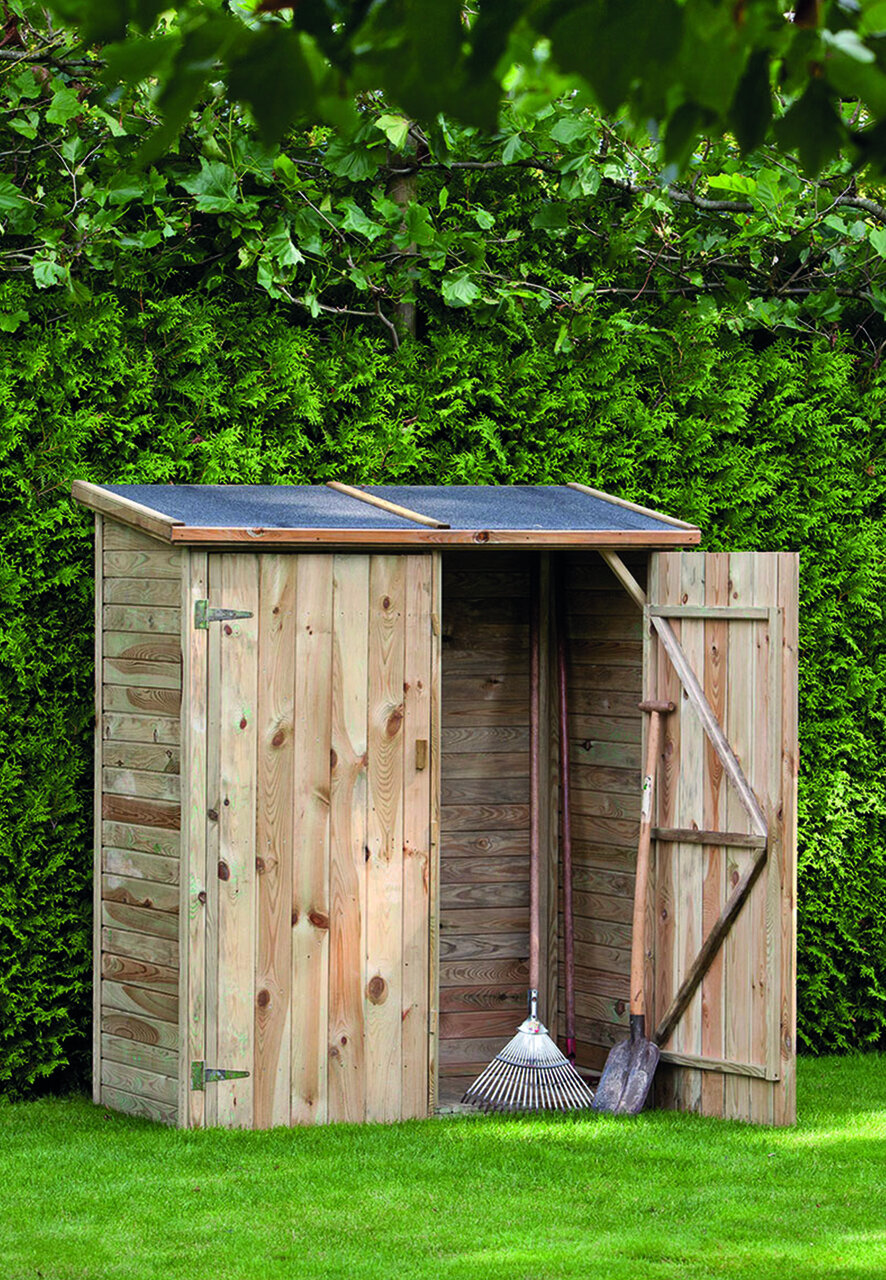 Tuinkast Bayern Ge&iuml;mpregneerd incl. dakleer 150 x 70 x 173/185cm 