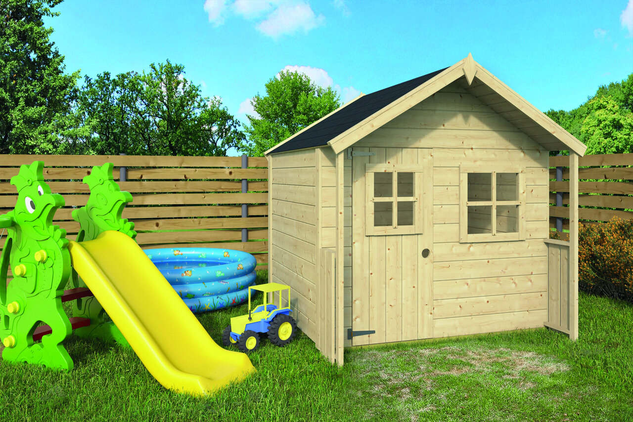 Speelhuisje Sneeuwwitje voor buiten - inclusief 6,5m&sup2; dakleer