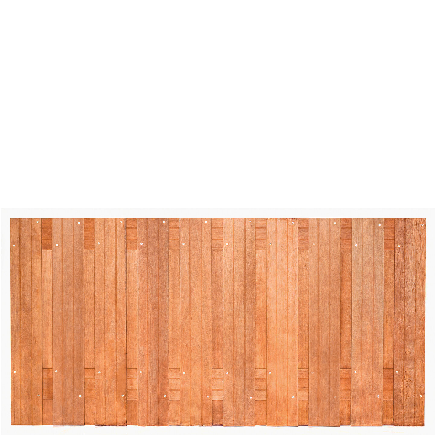 Tuinscherm hardhout kunstmatig gedroogd 21-planks (19 + 2) Dronten 180 x 90 cm