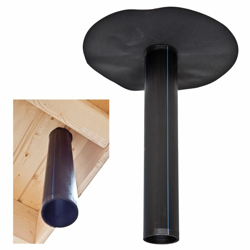 Dakdoorvoer rond &Oslash;6,3 cm 