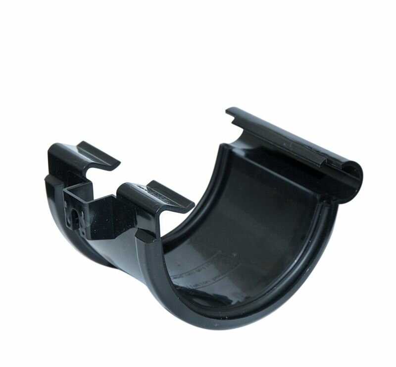 Dakgootverbinder, kunststof zwart 100 mm