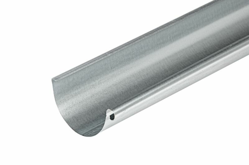 Dakgootset compleet, verzinkt 125 mm 1 zijde &agrave; 400 cm