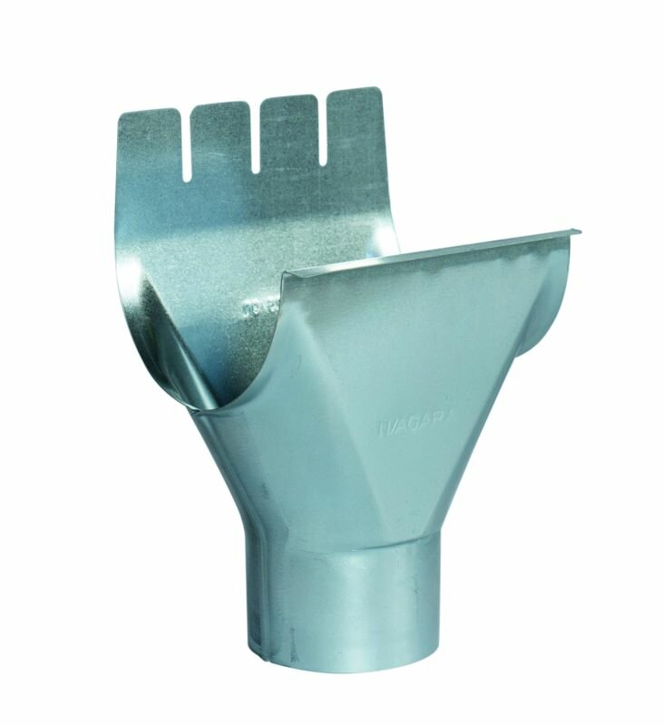 Dakgoot uitloopstuk, verzinkt 125 mm