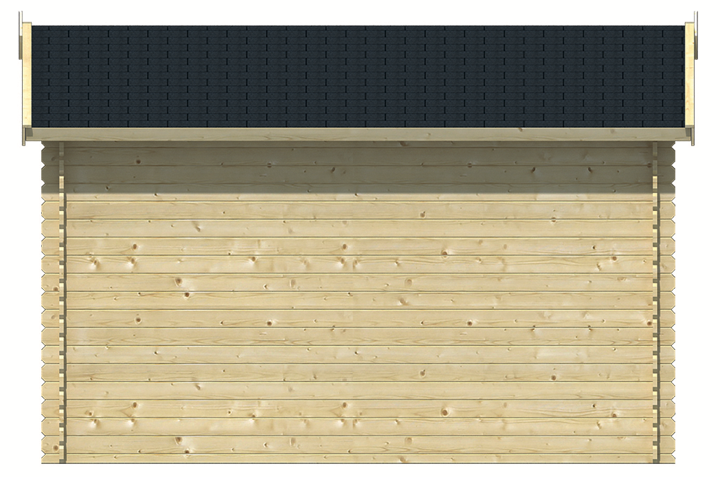 Blokhut Aksel zijaanzicht