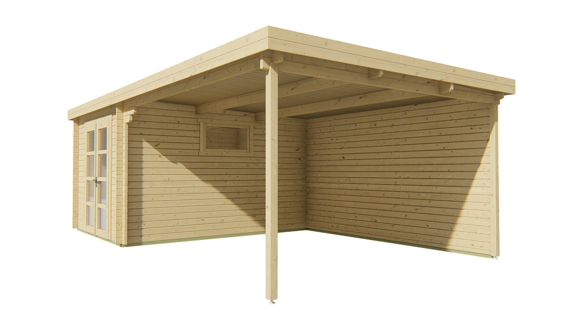 Blokhut Gunnar vooraanzicht