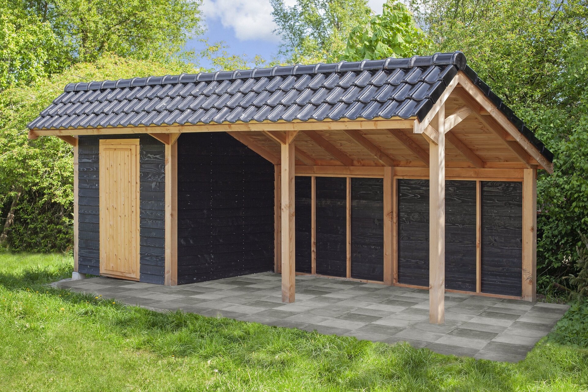 Kapschuur Bergen L, type 7 - 678 x 318 cm - Blank Douglas