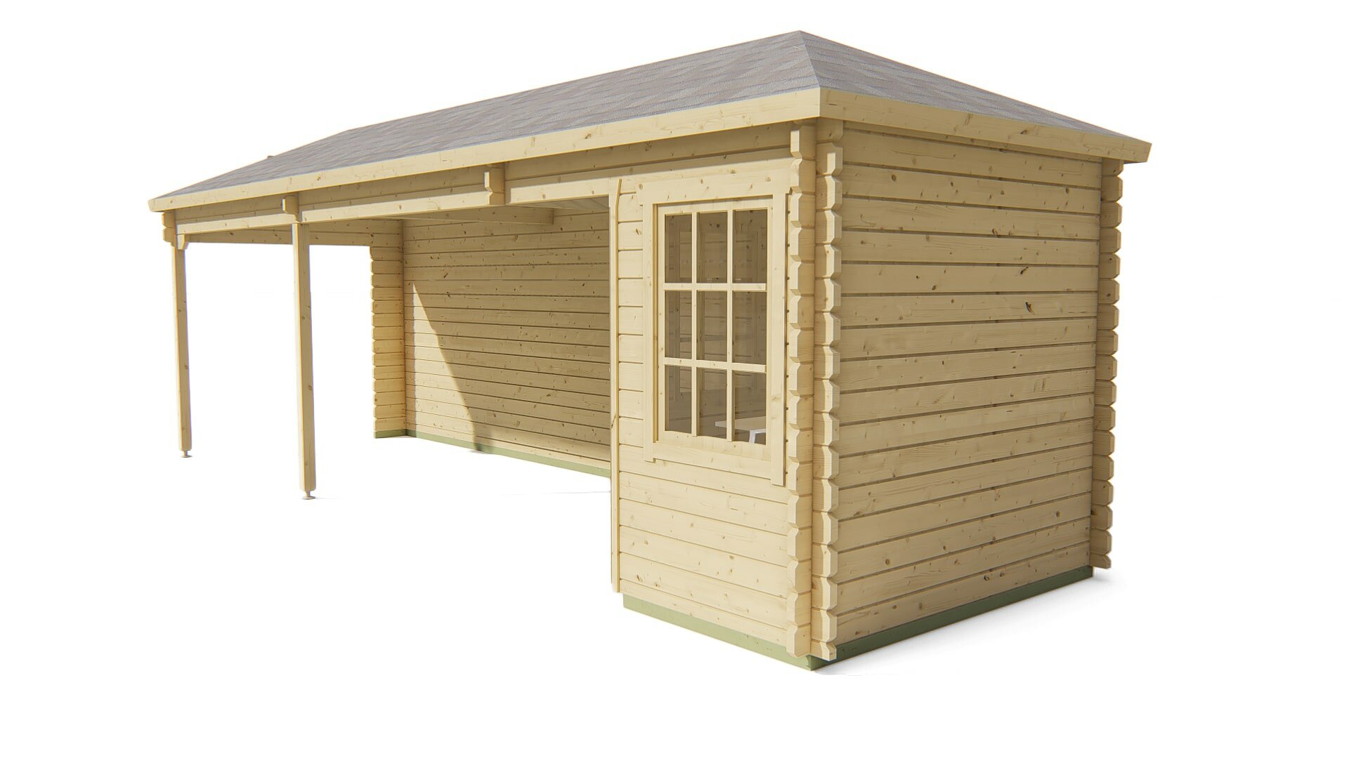 Blokhut Gretel rechterzijaanzicht