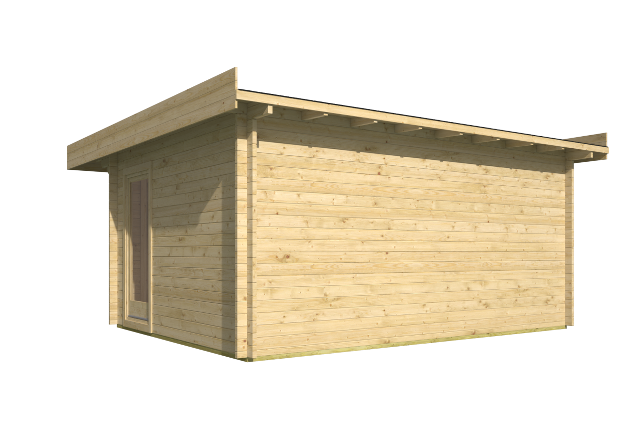 Blokhut Yorick achteraanzicht