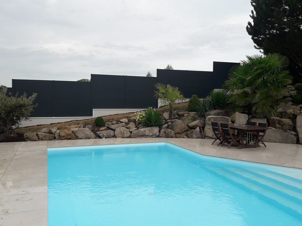 Composietscherm Boston Premium, Zwart