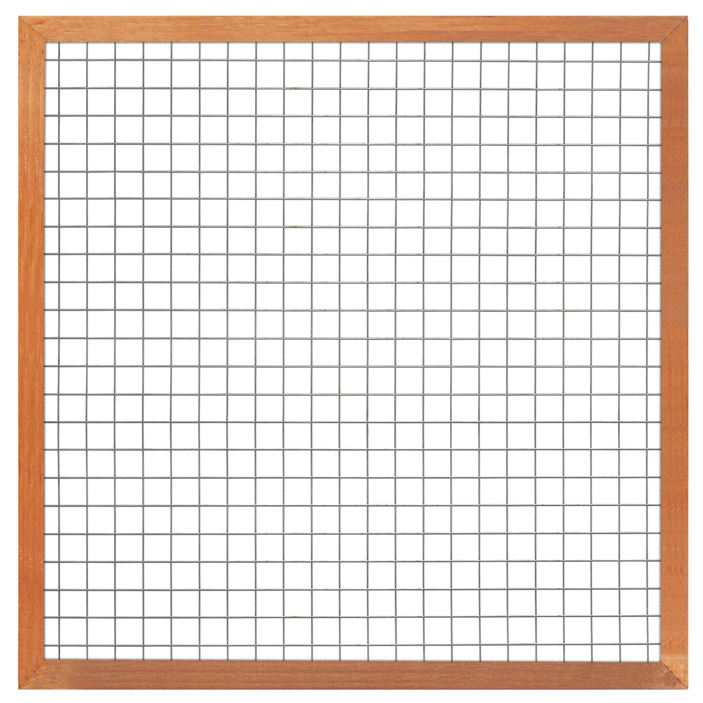 Gaaselement vuurverzinkt 180 x 180 cm met Hardhouten kader 4,4 x 6,8 cm