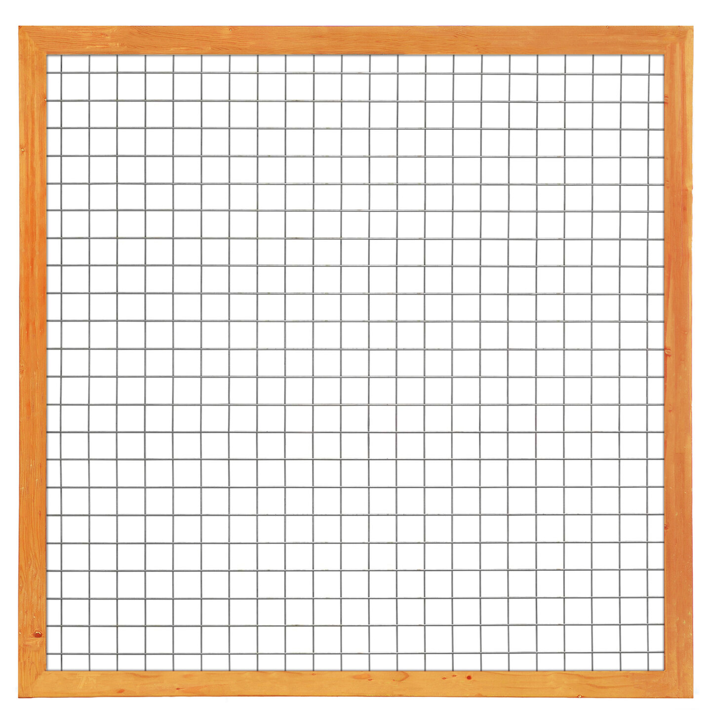 Gaaselement vuurverzinkt 180 x 180 cm met Red Class Wood kader 4,5 x 7,0  cm