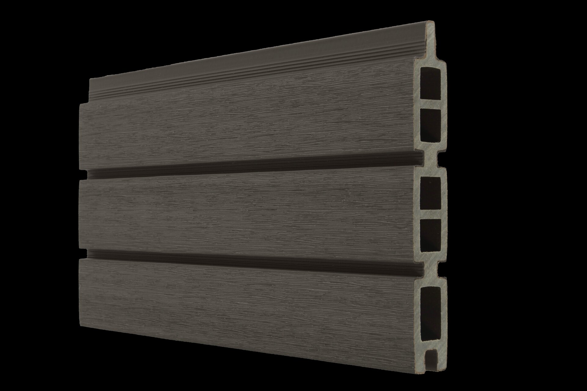 Composietplank Modern Donker Grijs 21 x 160 mm, Lengte 178 cm