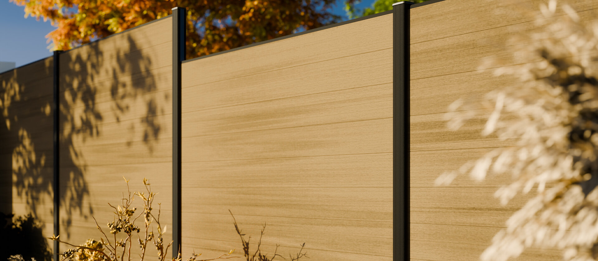 Composietscherm Boston Premium, Red Cedar