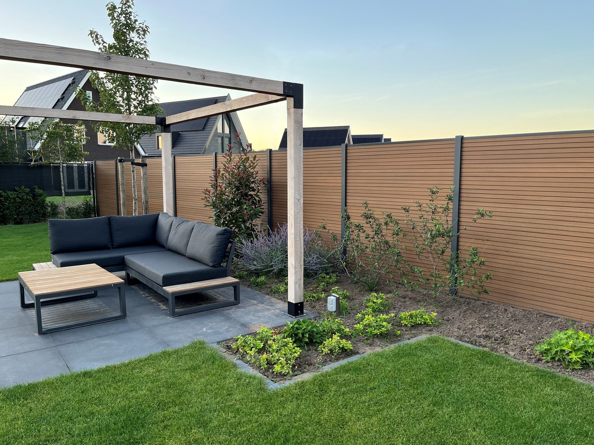 Composietscherm Boston Modern, Red Cedar