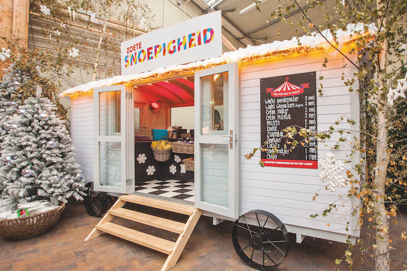 Pipowagen 480 x 240 cm met zijdeur - Zigeunerwagen Patricia