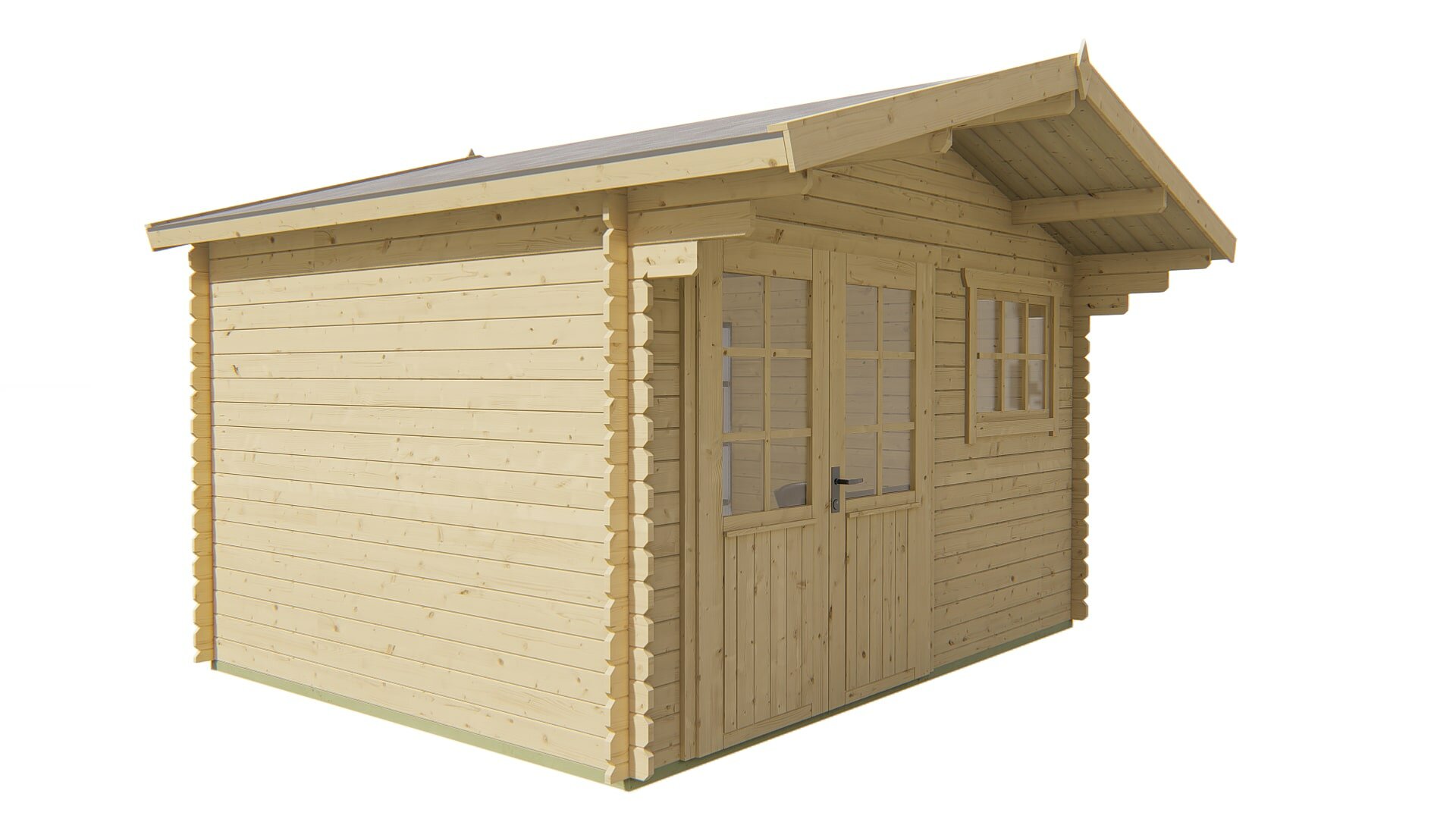 Blokhut Ingmar vooraanzicht