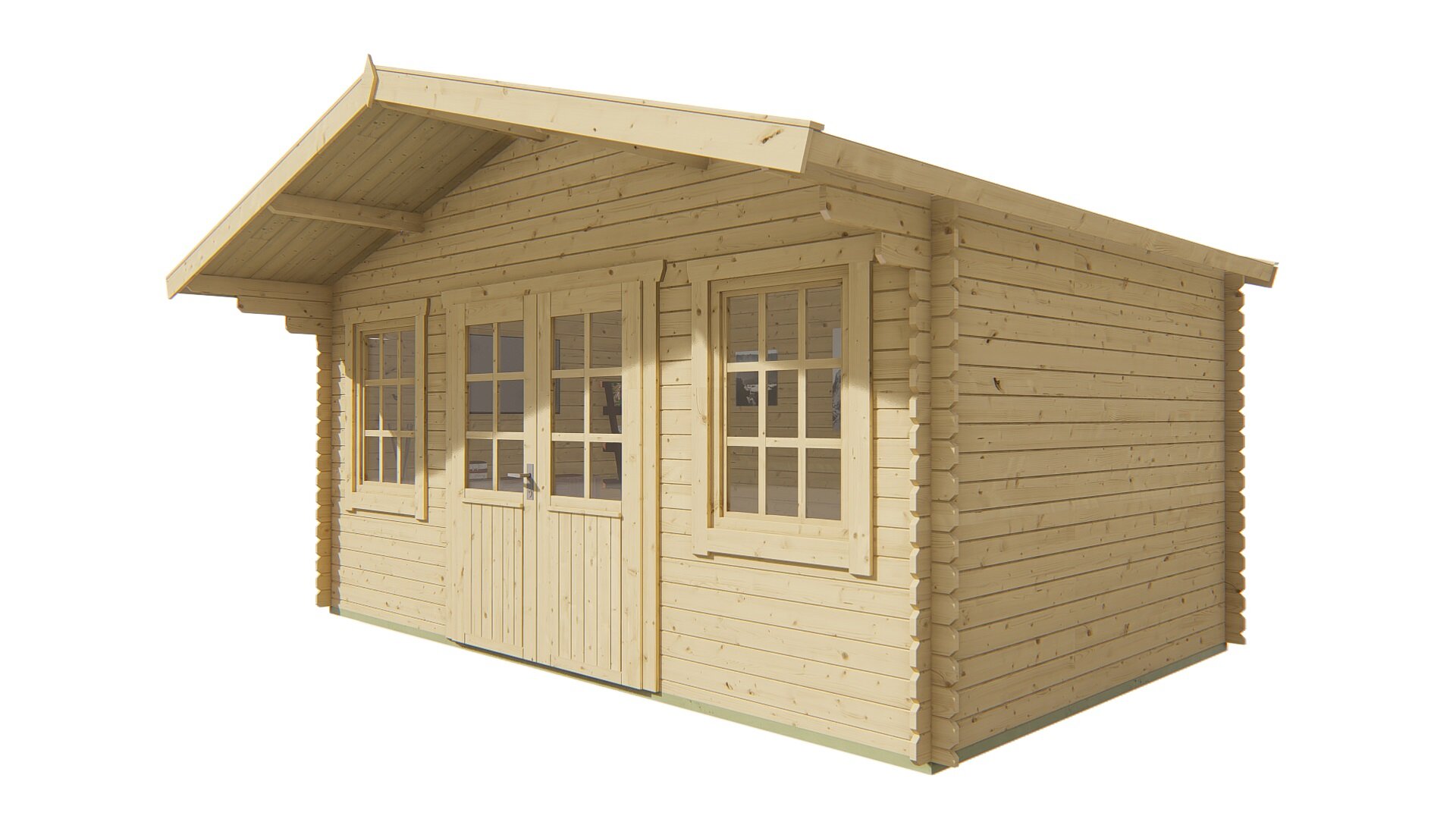 Blokhut Skyler vooraanzicht