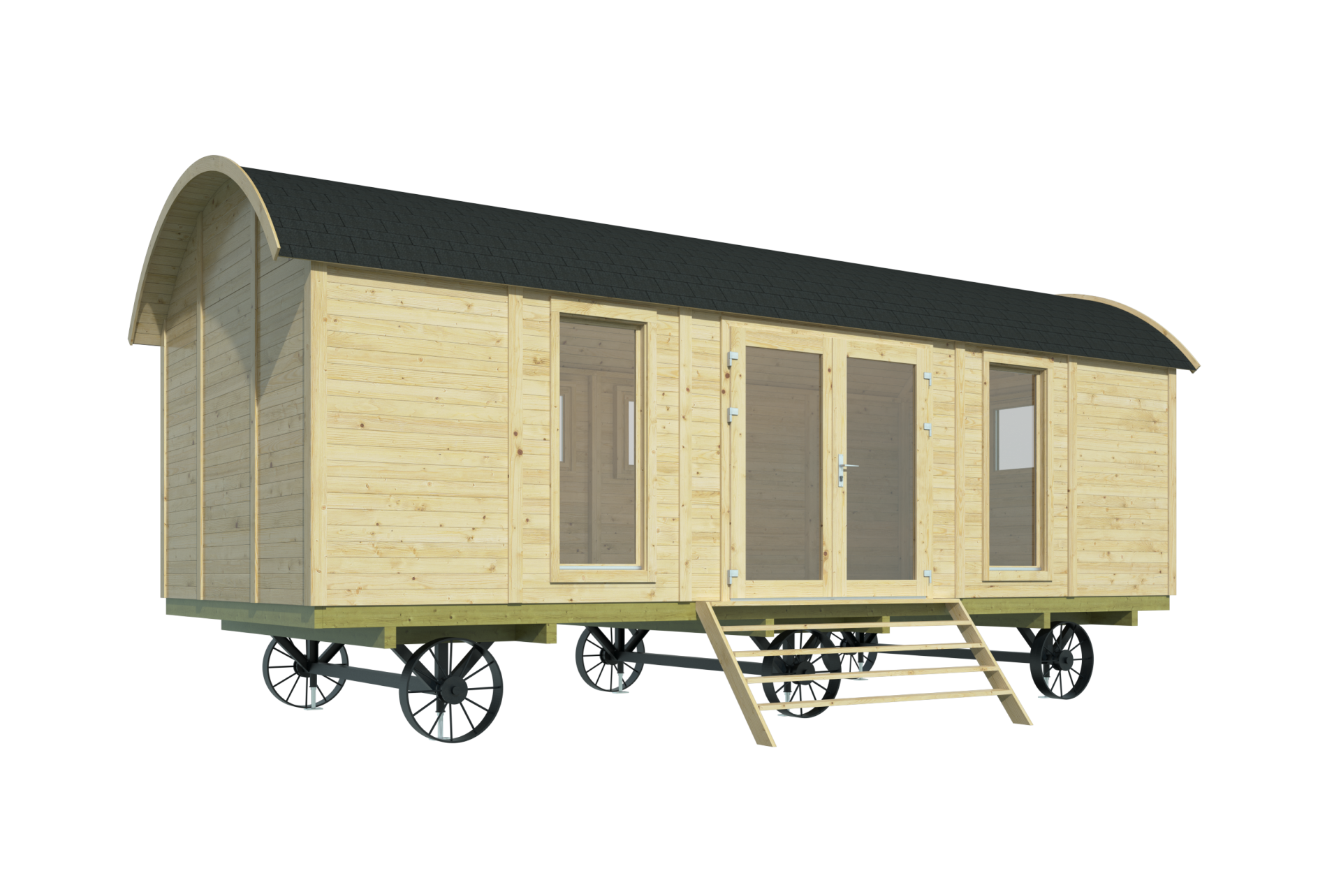 Pipowagen 720 x 328 cm - Zigeunerwagen Dan