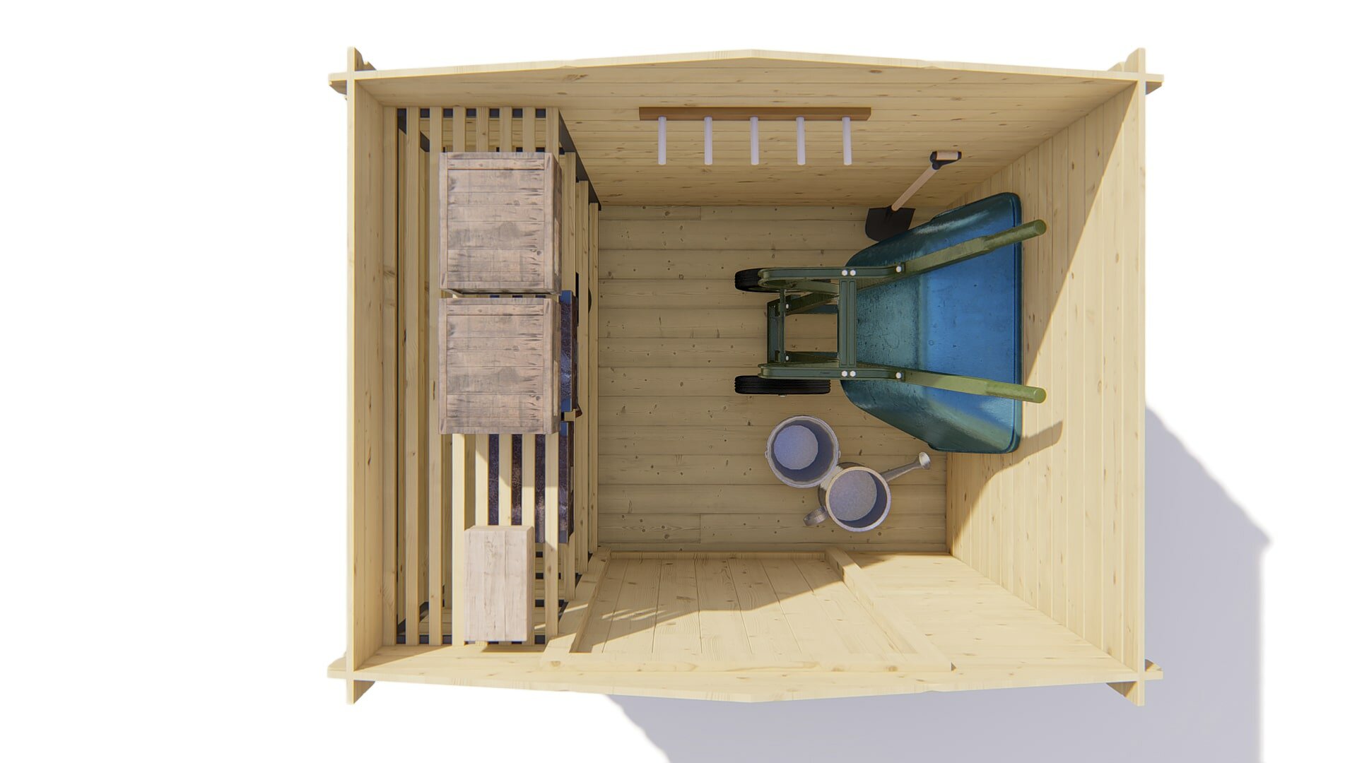 Blokhut Irina bovenaanzicht