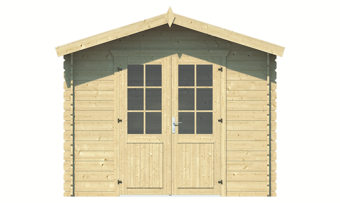 Blokhut Anja vooraanzicht