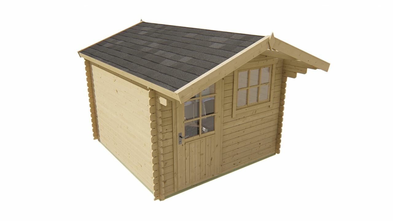 Blokhut Bo linkerbovenaanzicht