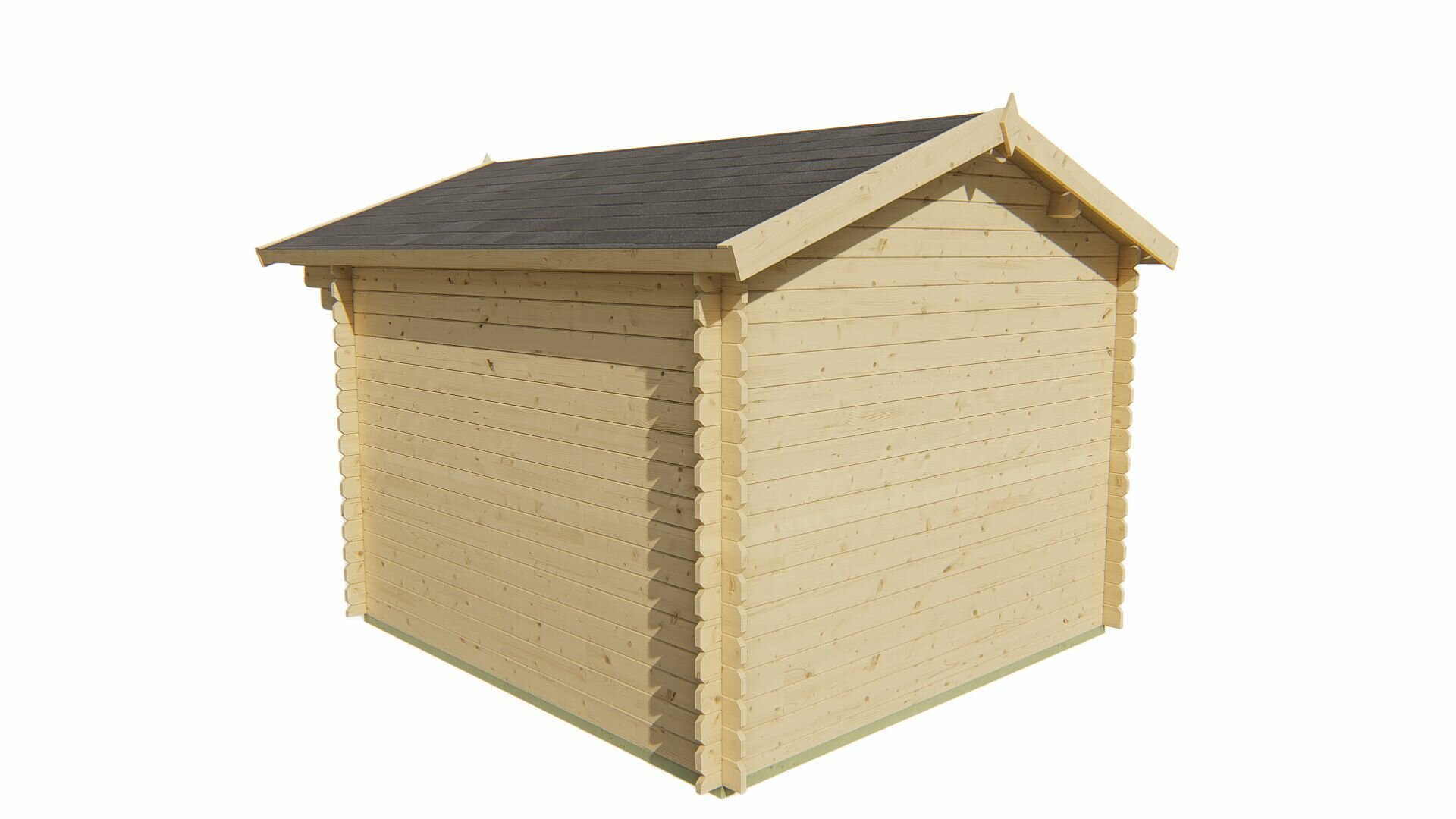 Blokhut Perlund achteraanzicht