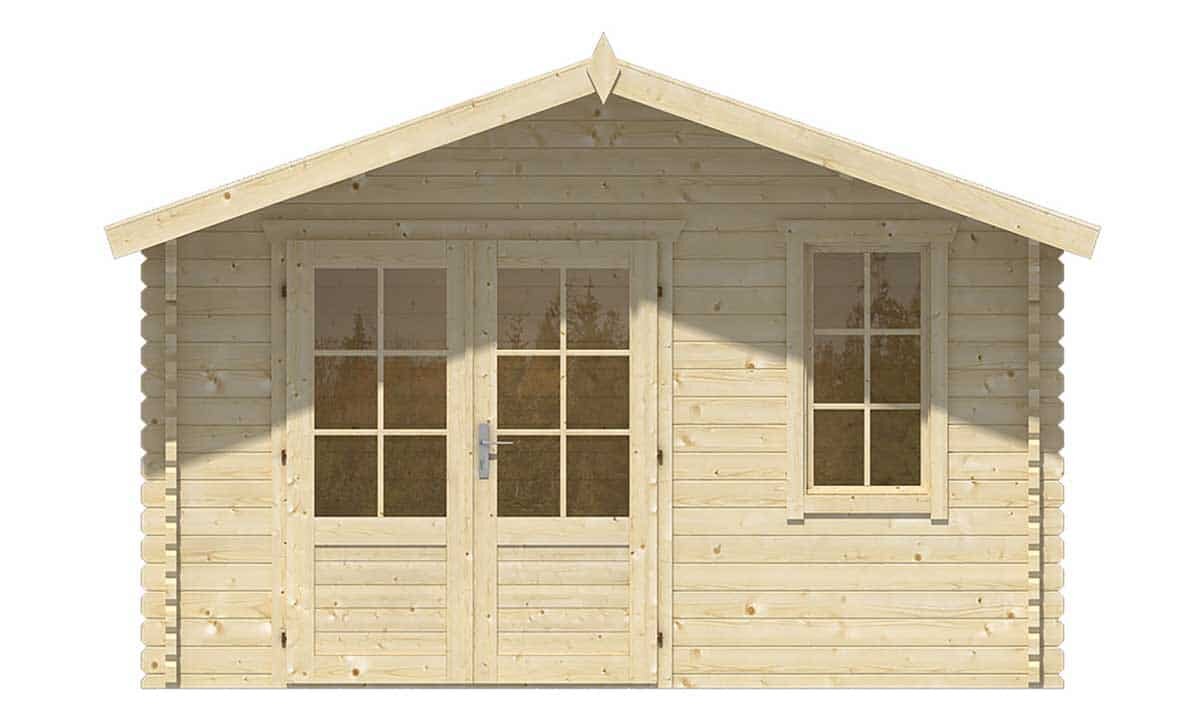 Blokhut Ulrik vooraanzicht