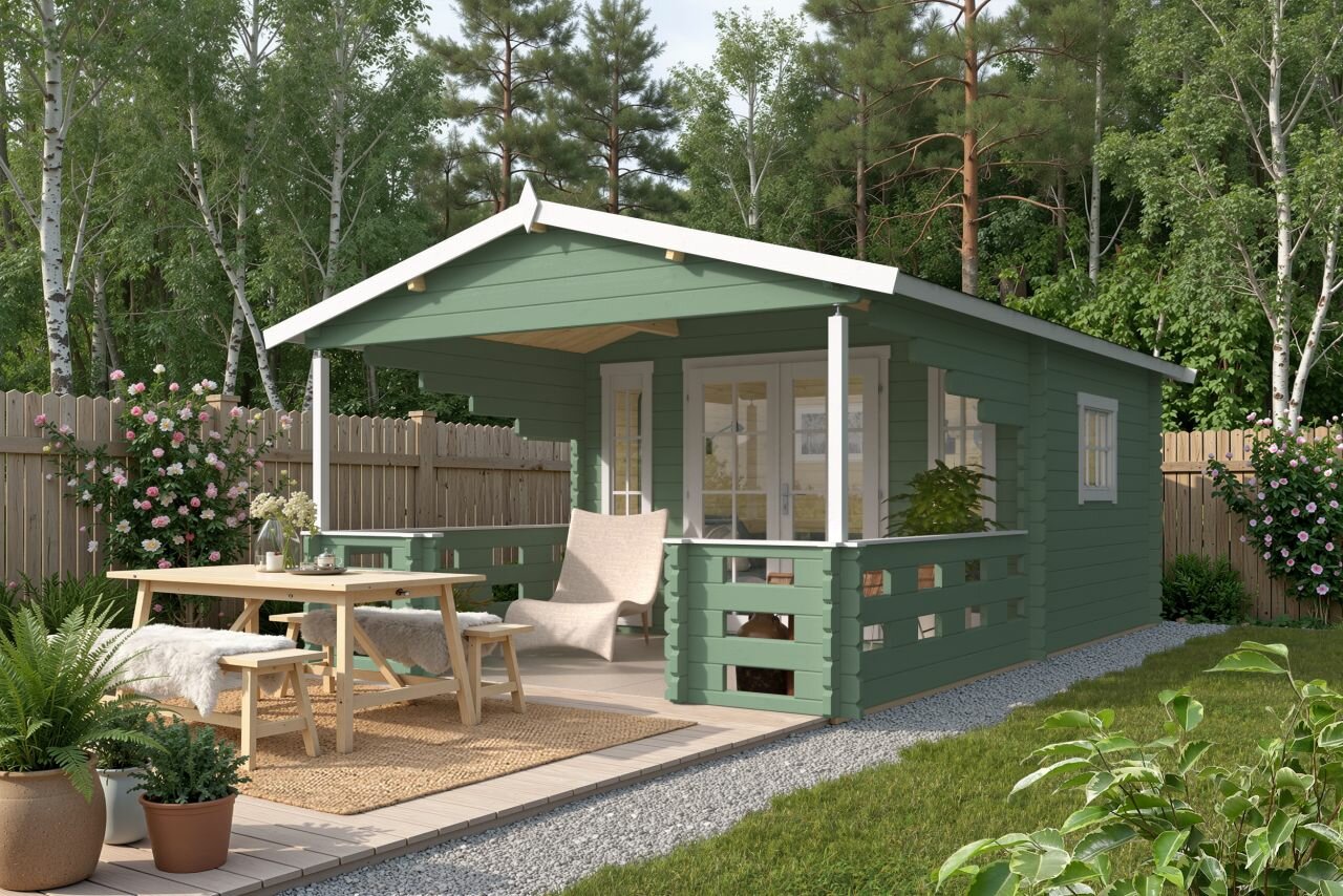 Blokhut Sanstrov groen