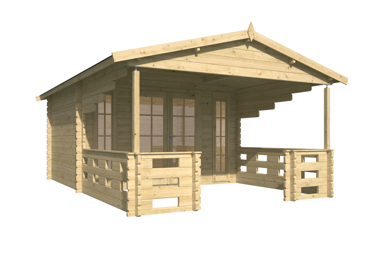 Blokhut Sanstrov vooraanzicht