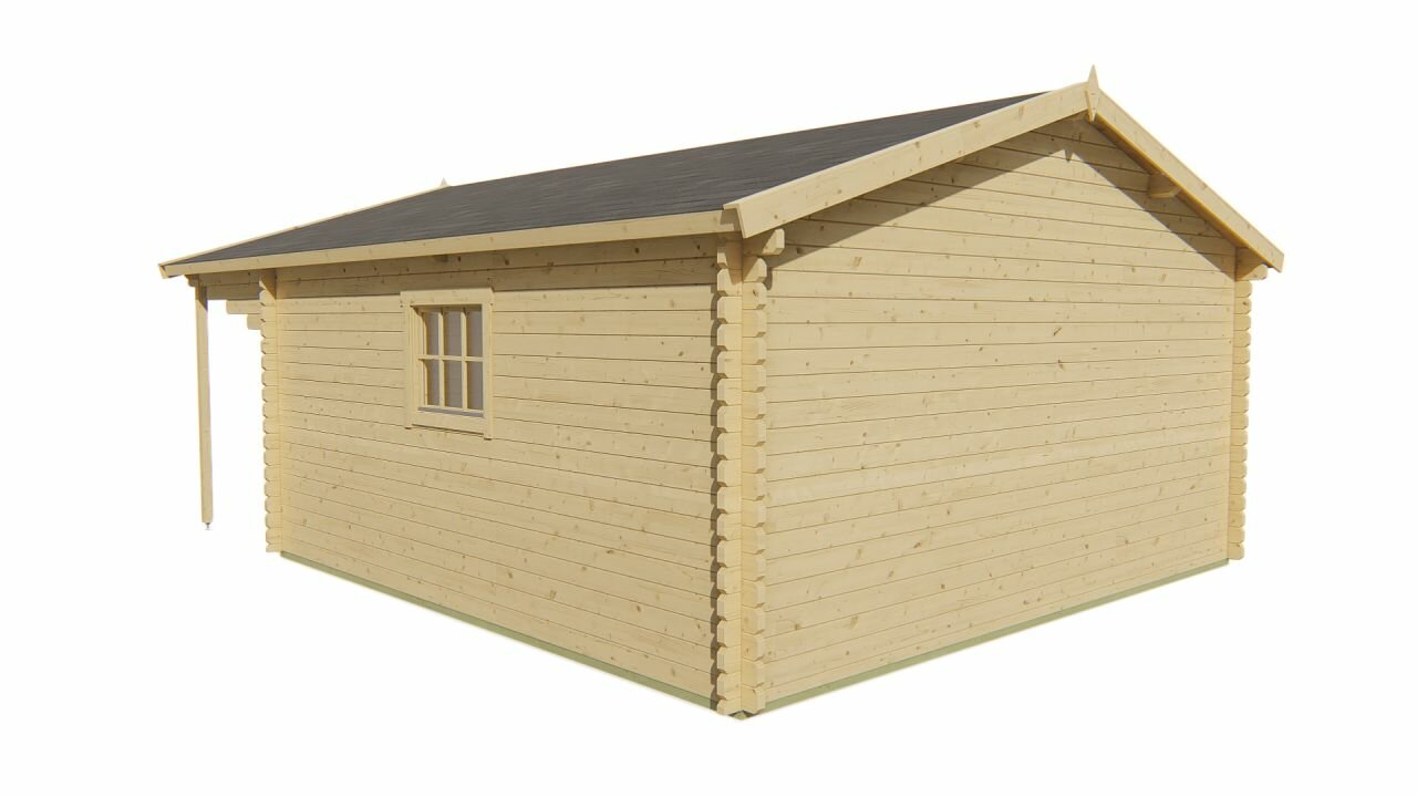 Blokhut Emiel rechterachteraanzicht