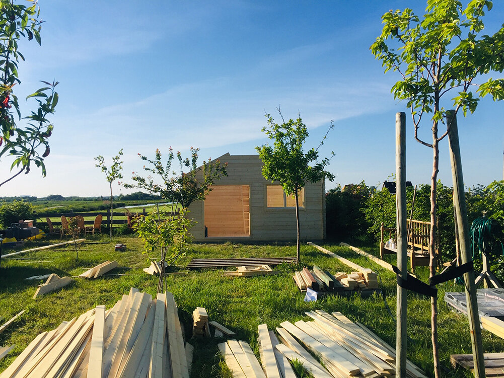 Blokhut Berlin sfeerfoto