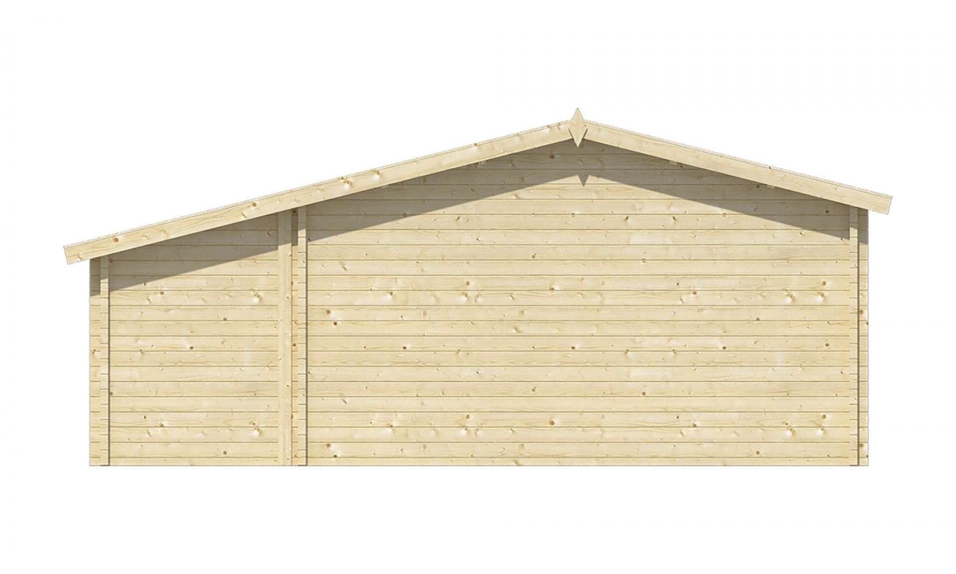 Blokhut Coventry achteraanzicht