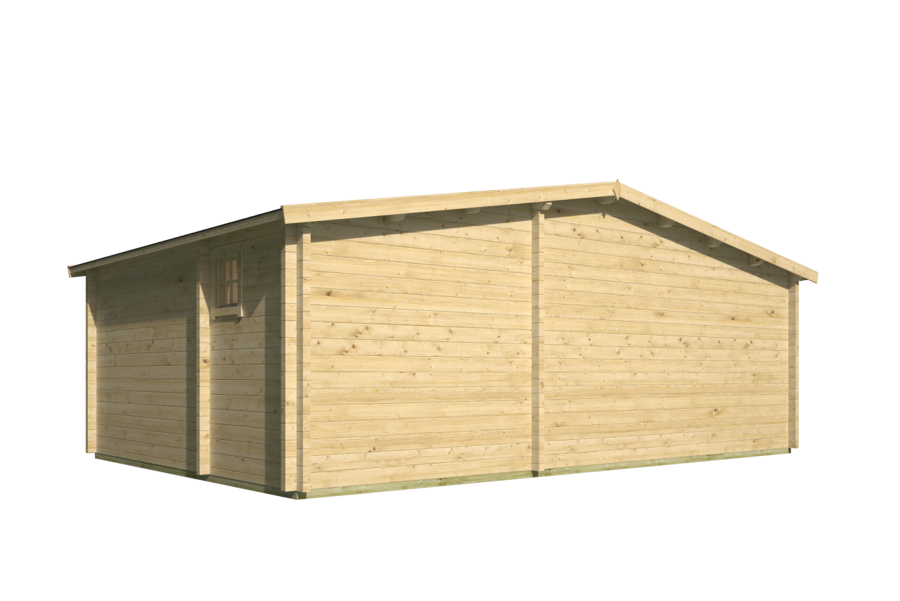 Blokhut Ollie achteraanzicht