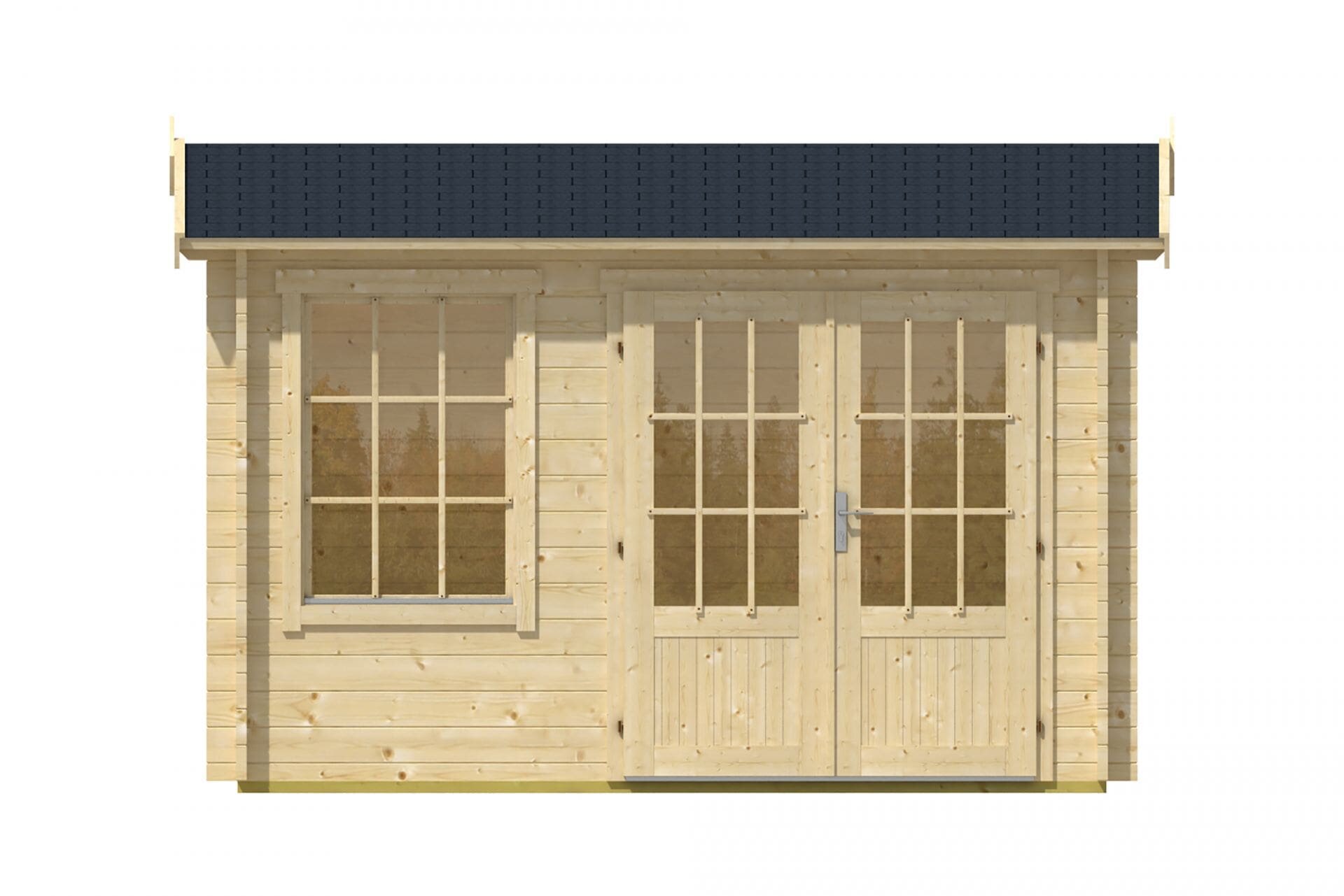 Blokhut Daisy vooraanzicht