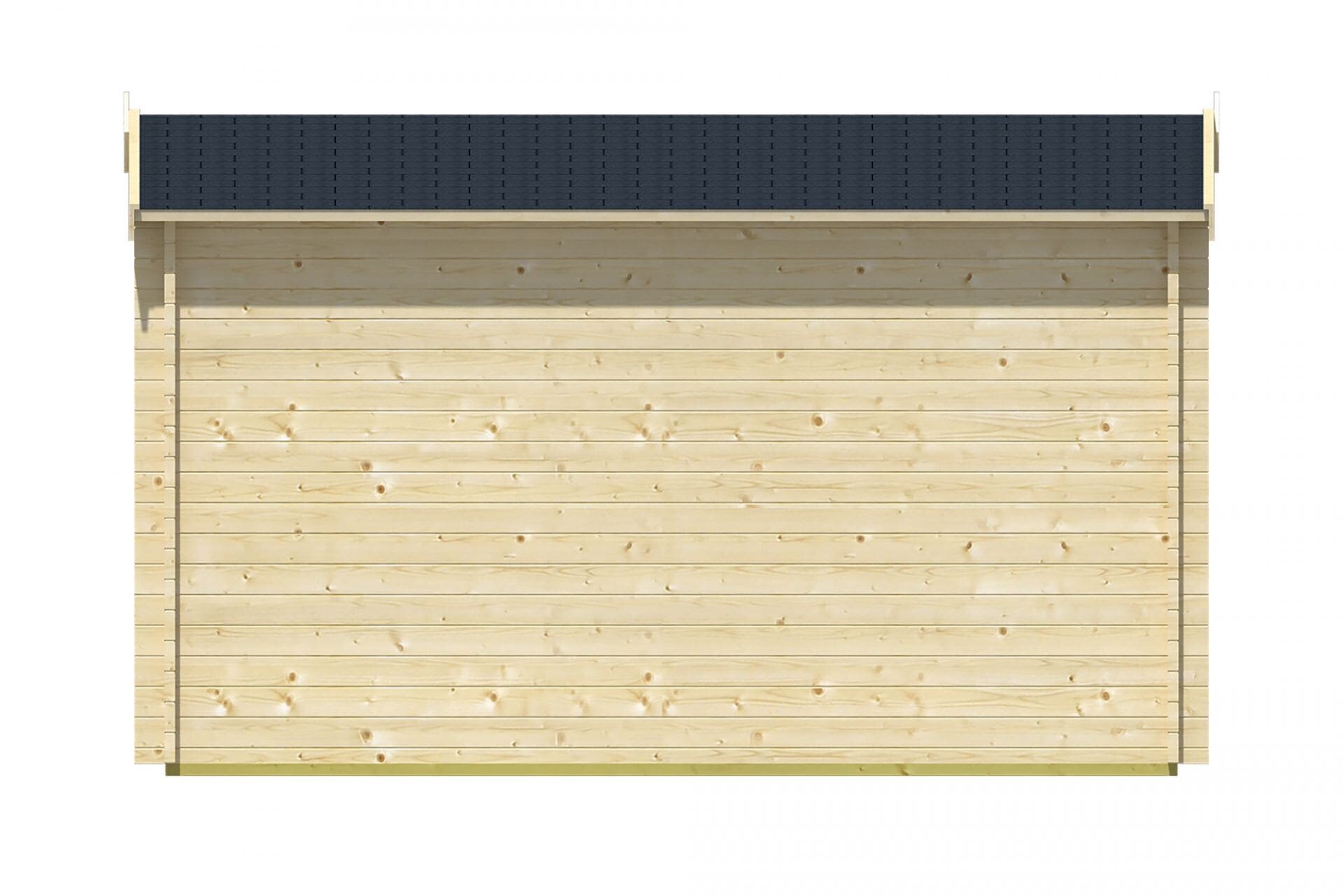 Blokhut Daisy achteraanzicht