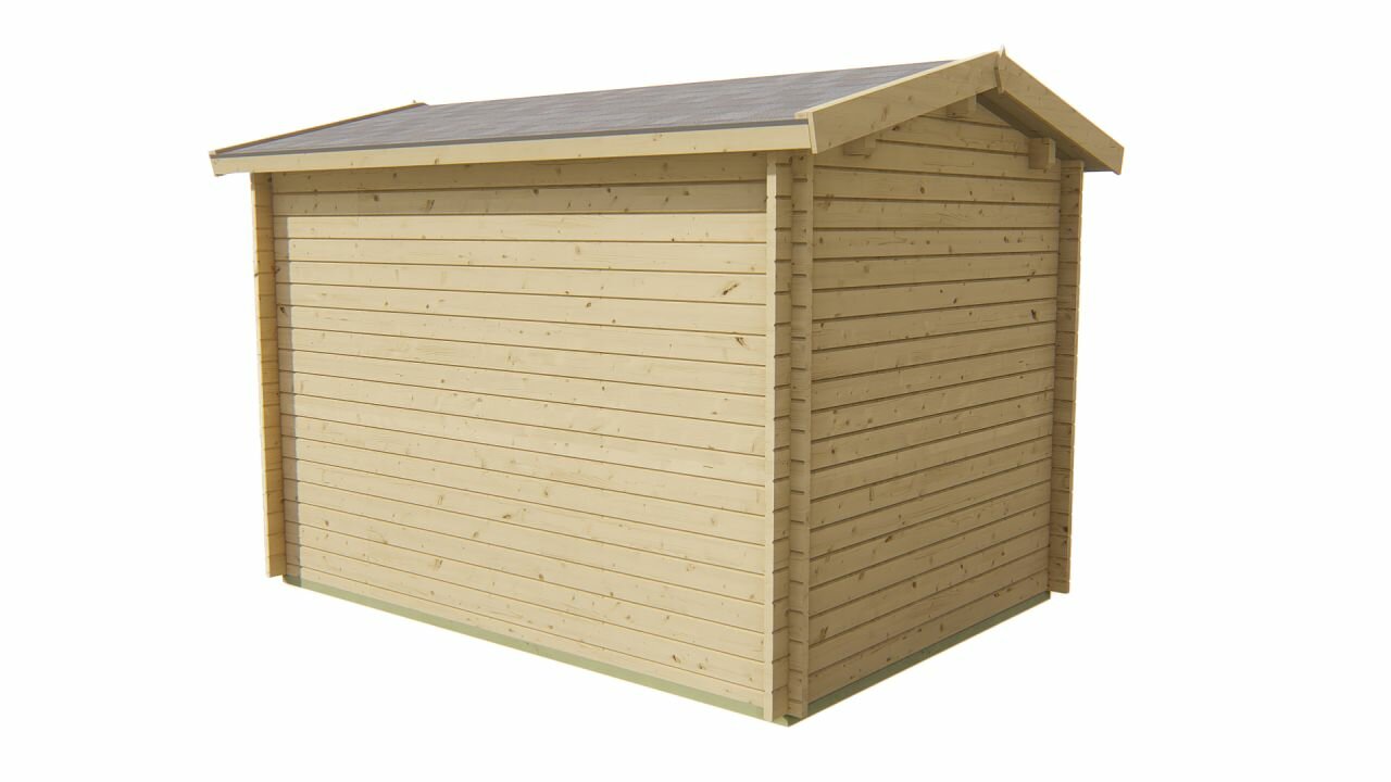 Blokhut Daisy achteraanzicht