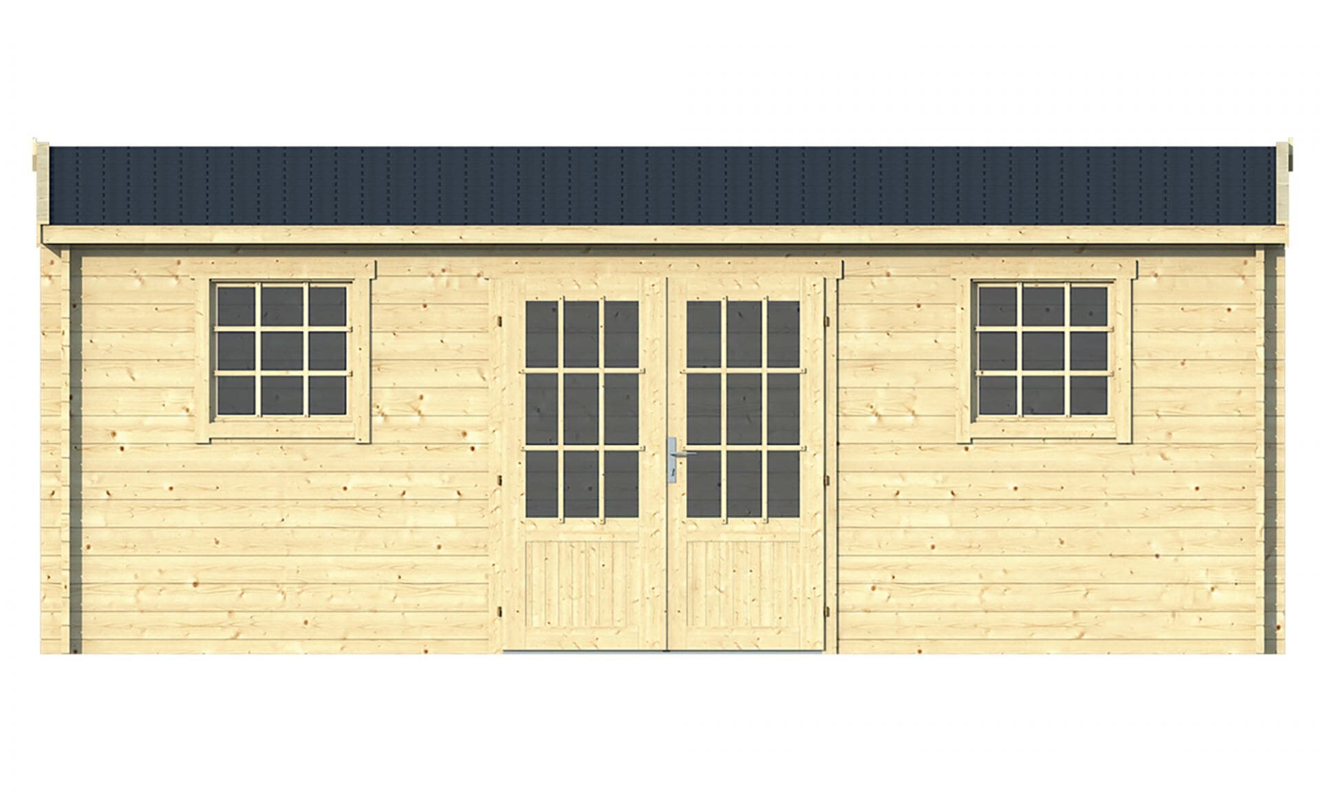 Blokhut Dianne vooraanzicht