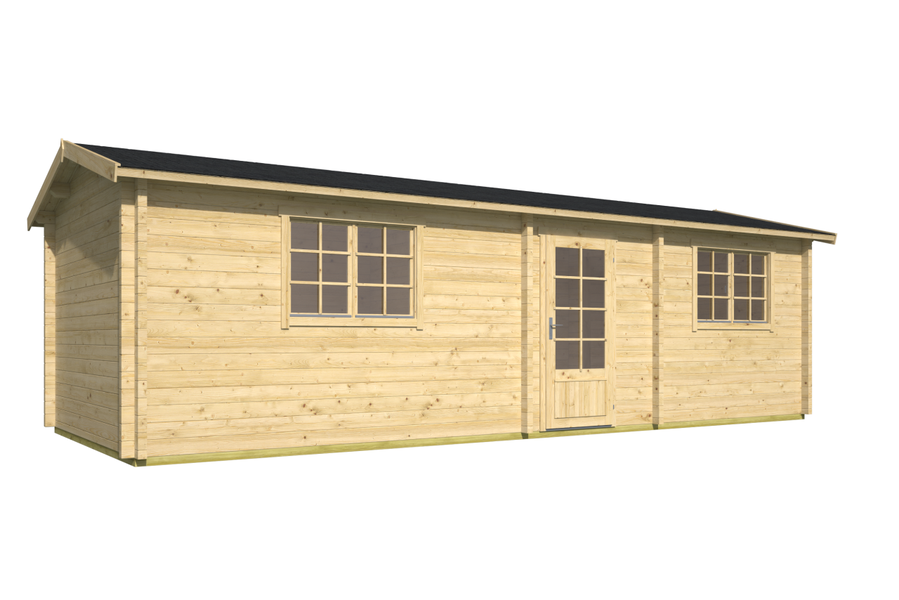 Blokhut Ava vooraanzicht