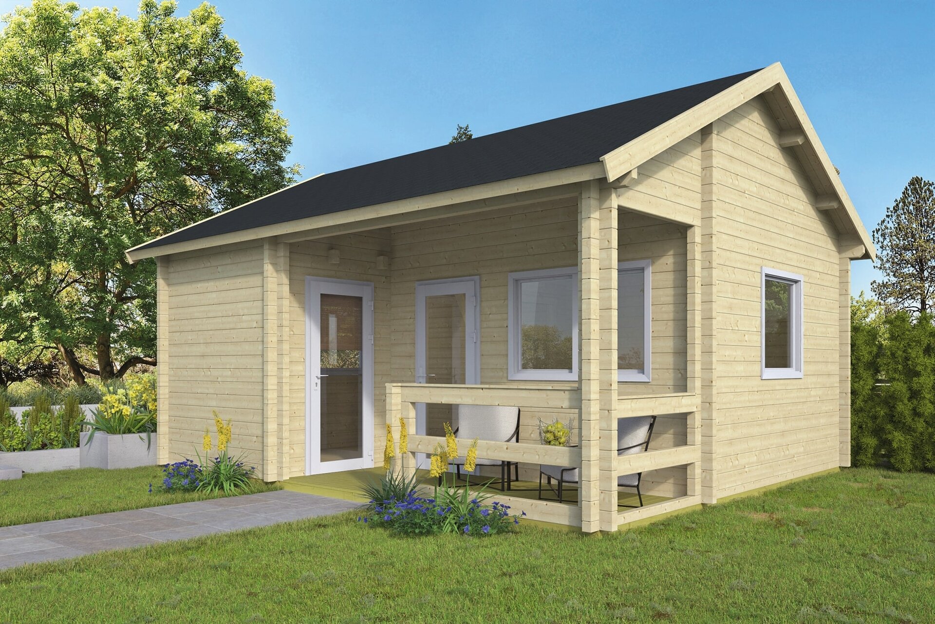 Blokhut Edelweiss blank