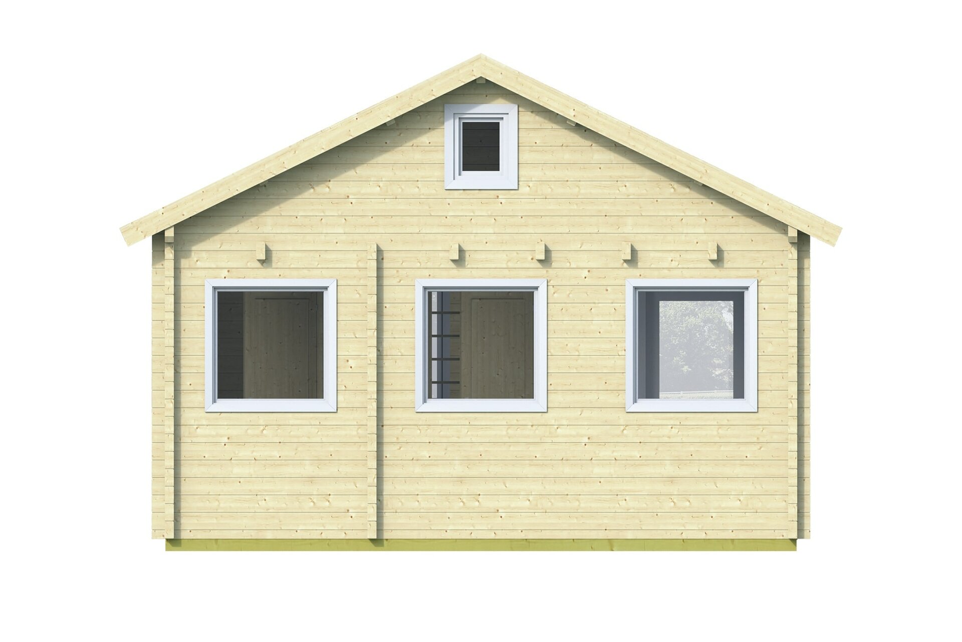 Blokhut Edelweiss achteraanzicht